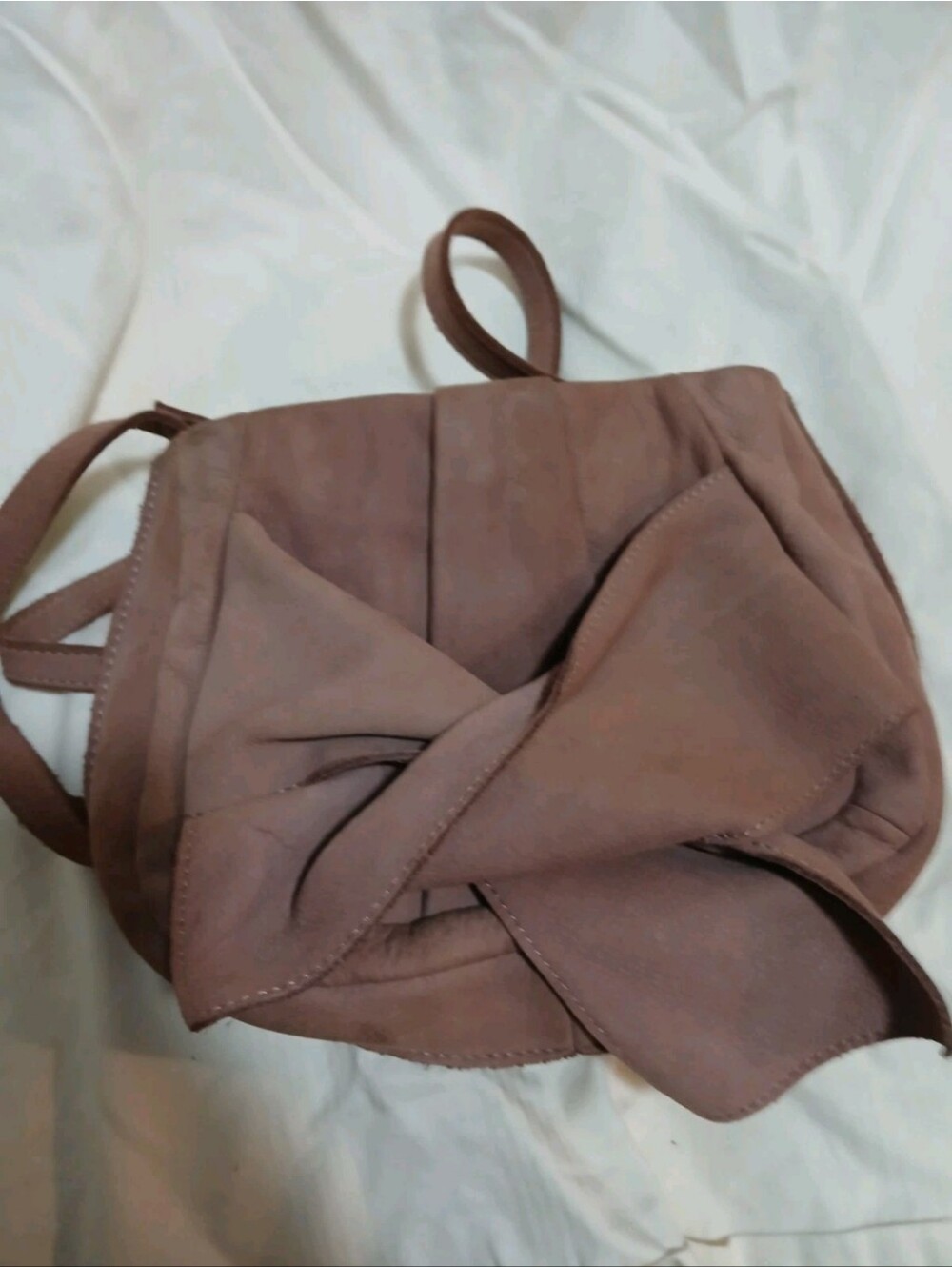 Miss Albright Cow Suede Leather W/Bow Knot Detail Crossbody - Picture 2 of 6